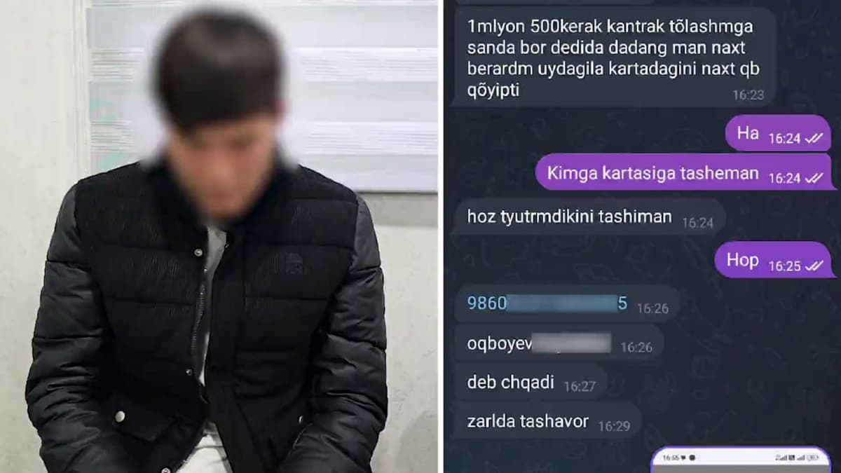 O‘zgalar nomiga akkaunt ochib, ularning tanishidan pul undirgan talaba ushlandi