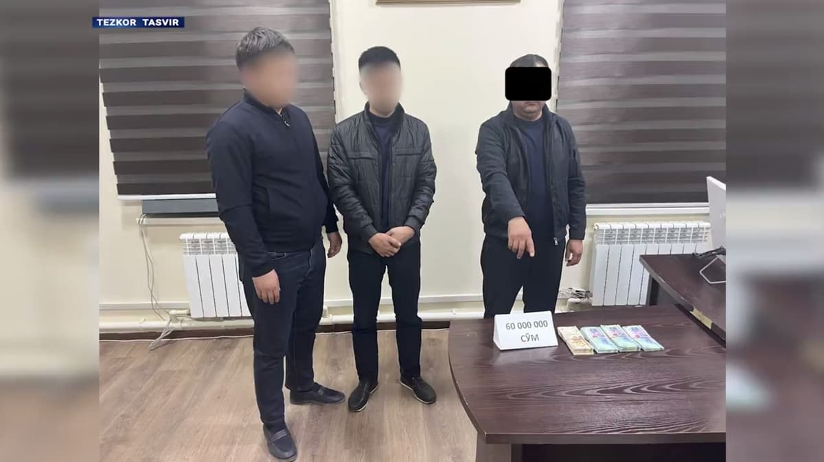 В Сурхандарье заместитель хокима задержан при получении взятки