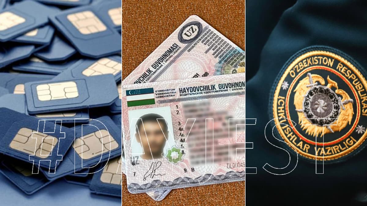 IIV tizimida tayinlovlar, 1 yil saqlanadigan sim-karta va muomaladagi soxta “prava”lar – mahalliy dayjest
