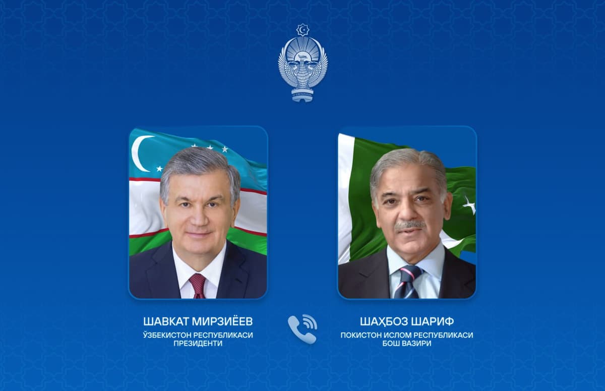 Shavkat Mirziyoyev Shahboz Sharif bilan muloqot qildi