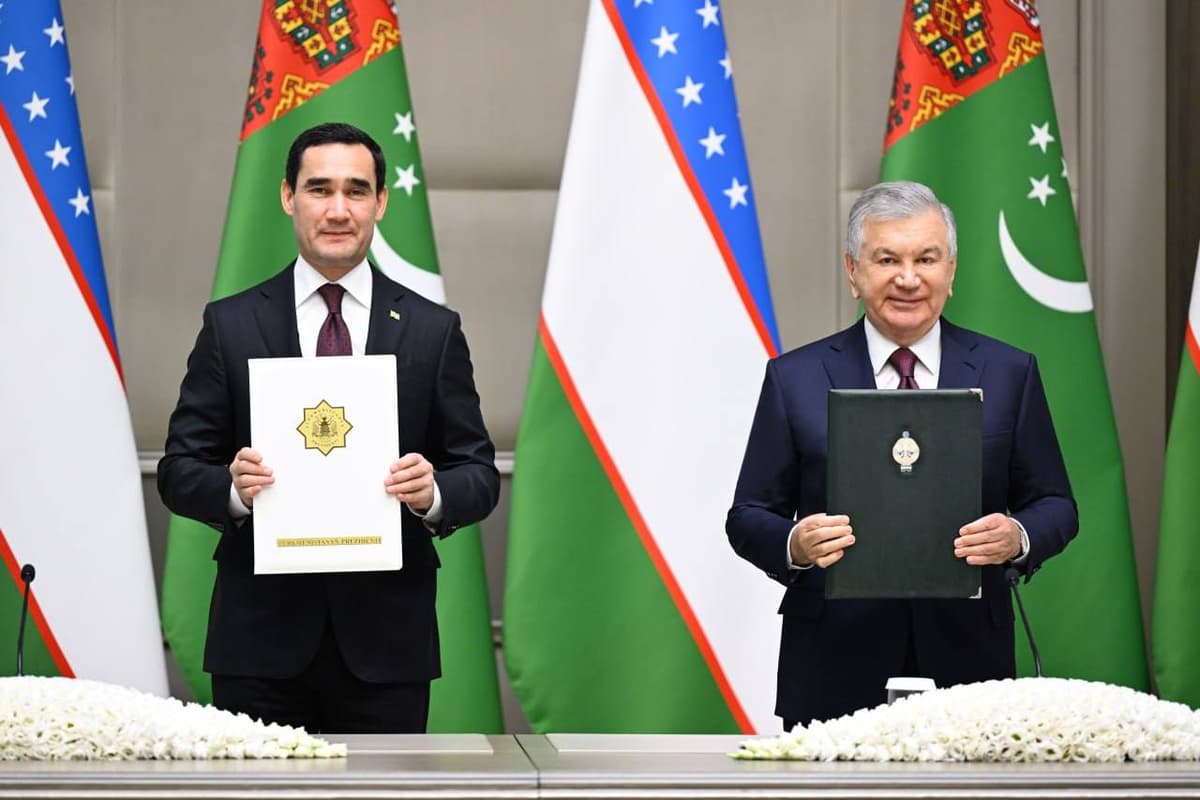 Uzbekistan and Turkmenistan sign new package of cooperation agreements