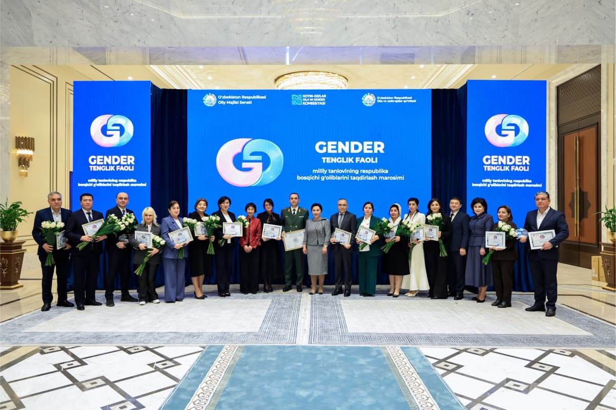 “Gender tenglik faoli” milliy tanlovi g‘oliblari taqdirlandi