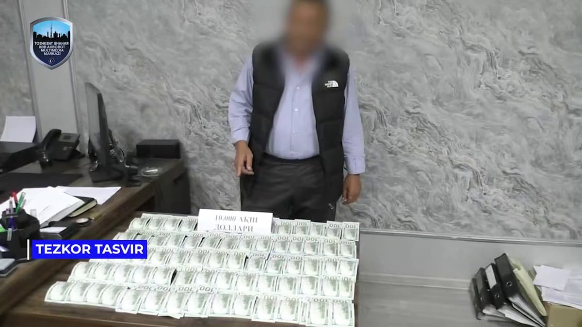 Toshkentda tezkor xodimga 10 ming dollar pora bermoqchi bo‘lgan shaxs ushlandi