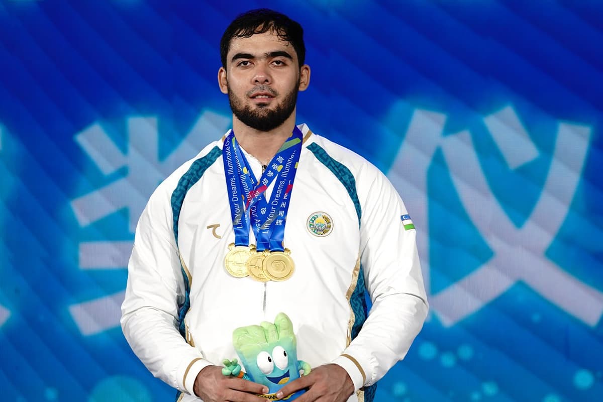 Asian Weightlifting Championships: Akbar Juraev secures three gold medals