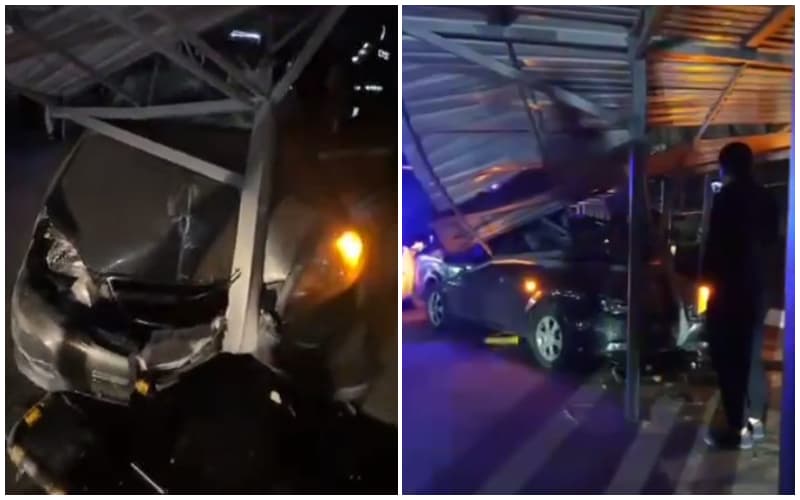 Тошкентда маст ҳолда бўлган Lacetti ҳайдовчиси 2 та Cobalt ва темир устунга бориб урилди