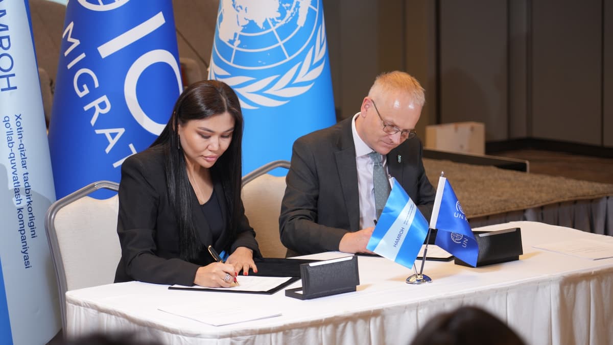 «Hamroh» va Xalqaro Migratsiya Tashkiloti migrantlar oilasidan bo‘lgan ayollarni qo‘llab-quvvatlaydi