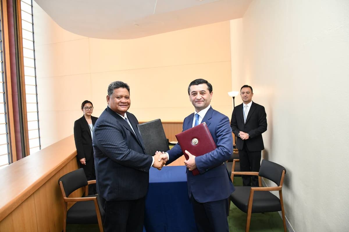 Uzbekistan establishes diplomatic relations with Palau