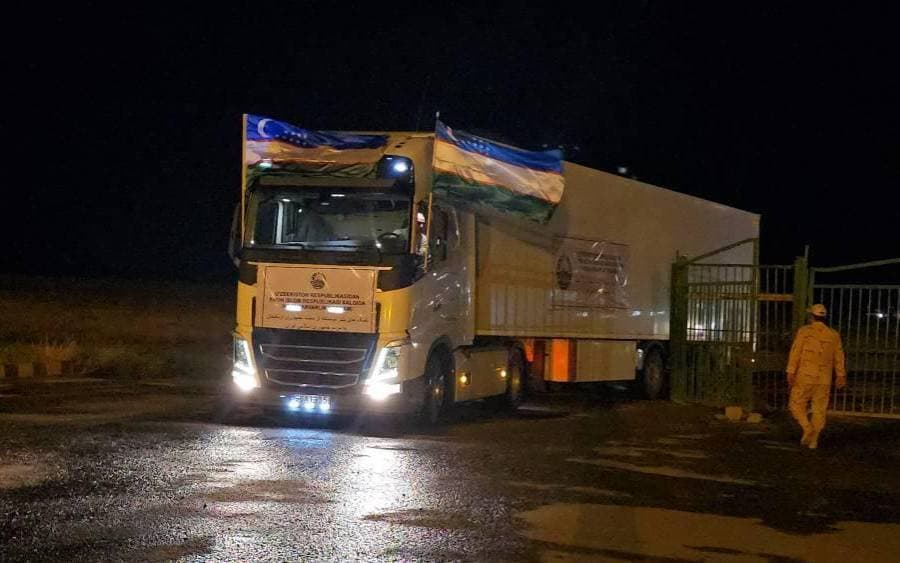Uzbekistan dispatches second batch of humanitarian aid to Iran