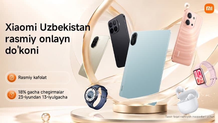 Xiaomi Uzum Market’да расмий дўконини ишга туширди