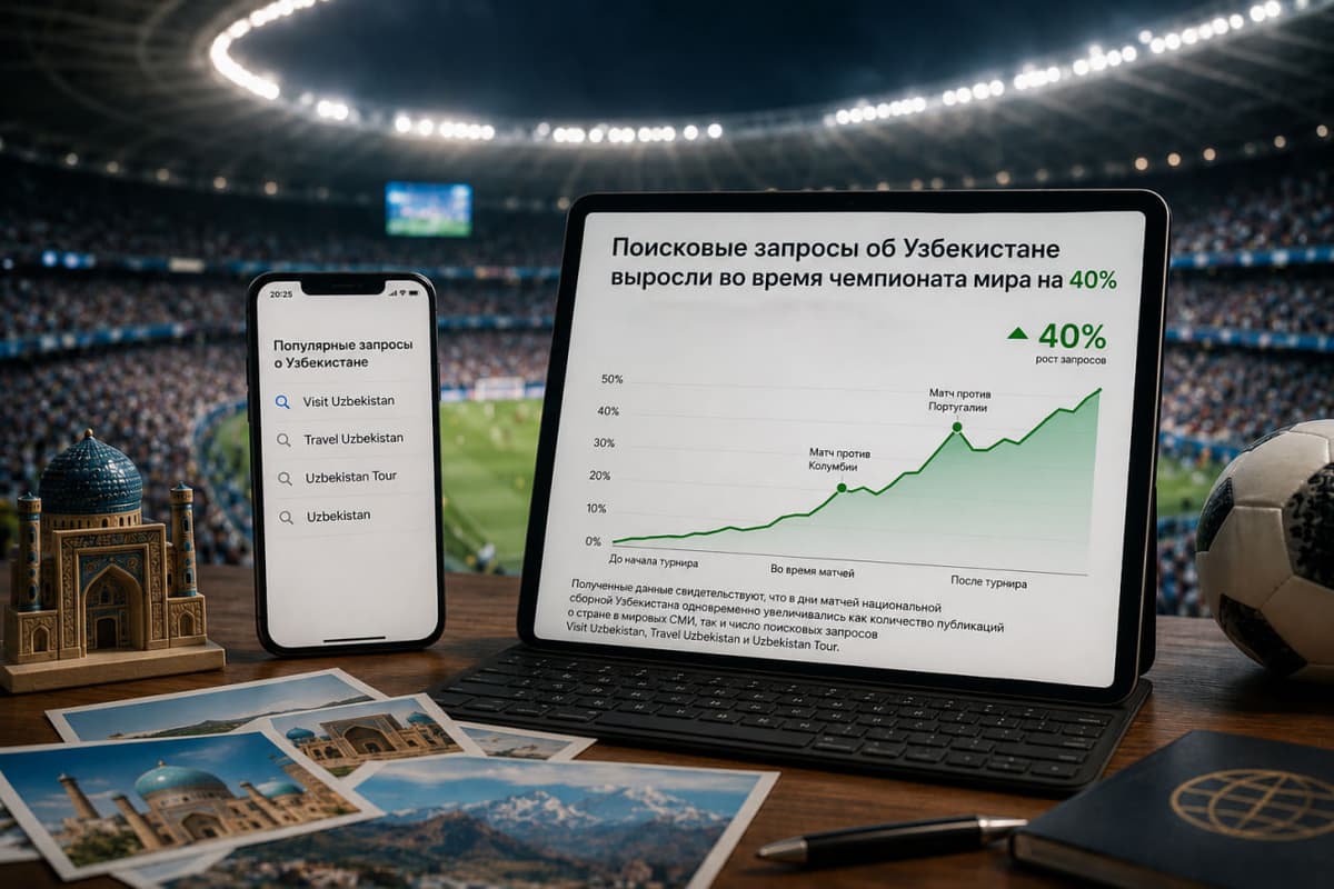 Поисковые запросы об Узбекистане выросли во время чемпионата мира на 40%