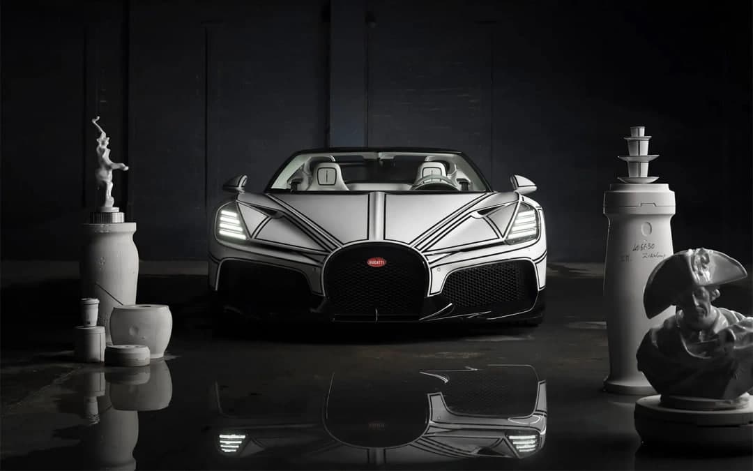 Bugatti chinni qoplamali noyob avtomobilni taqdim qildi