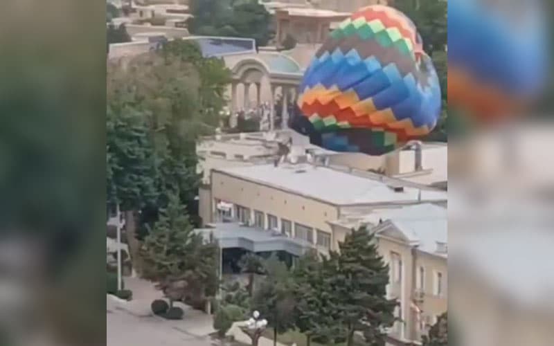 В Таджикистане упал воздушный шар, доставленный из Узбекистана, пострадали люди