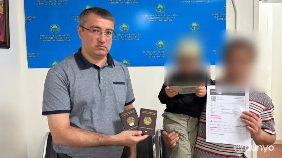 Vladivostokda og‘ir ahvolda qolgan o‘zbekistonlik oila vatanga qaytarildi