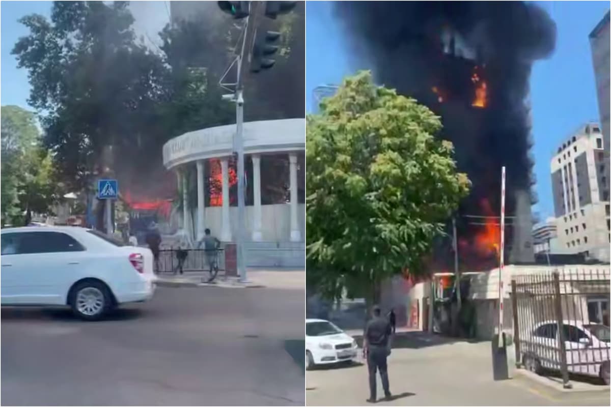 Yakkasaroyda ko‘p qavatli uy fasadida yong‘in sodir bo‘ldi