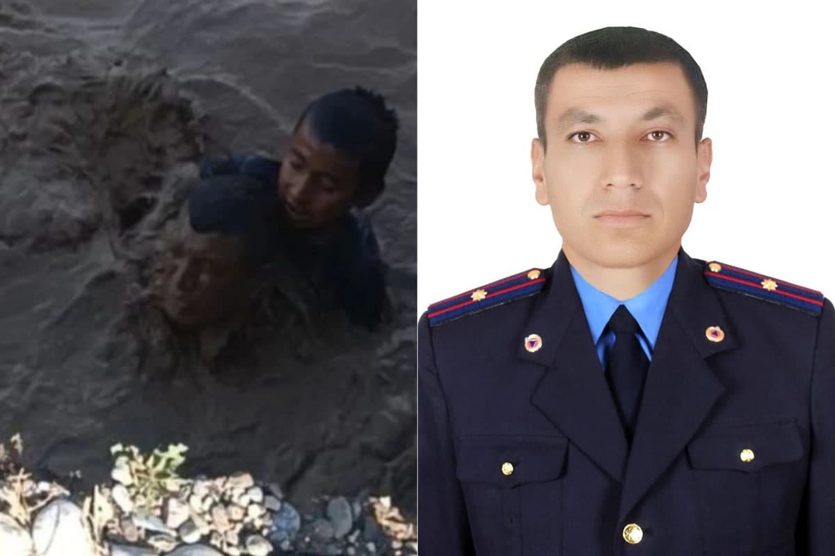 Qashqadaryoda FVV xodimi daryoga tushib ketgan bolani qutqarib qoldi