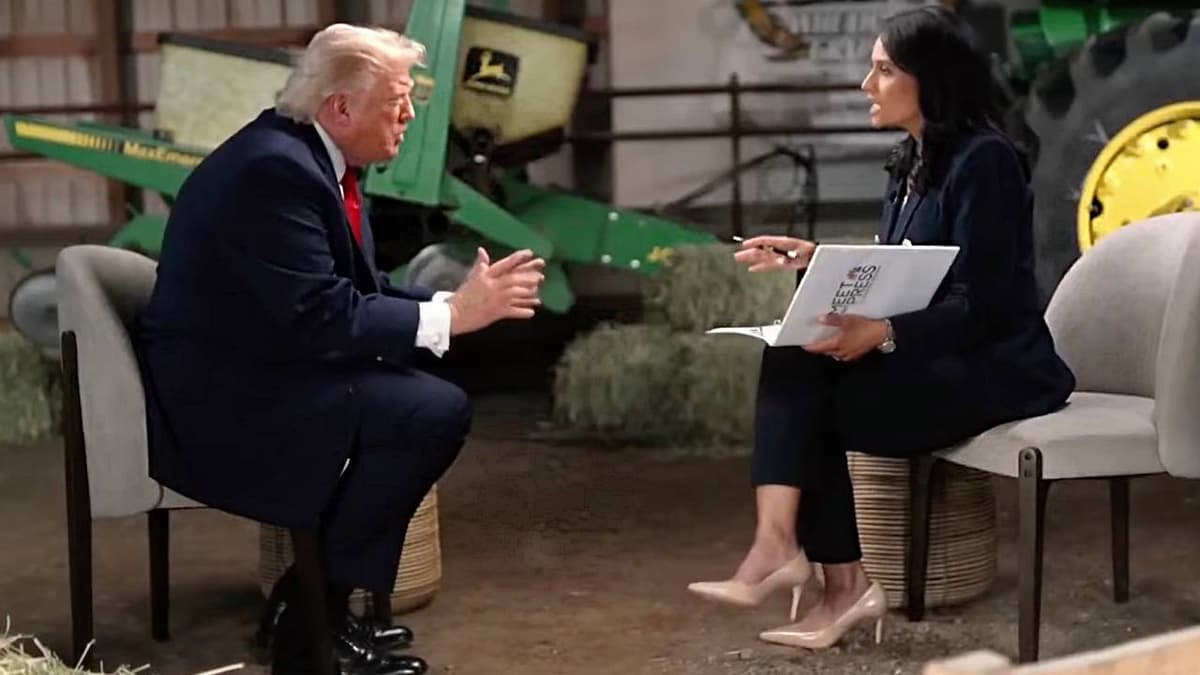 Бошловчи билан айтишиб кетган Трамп интервюни тўхтатди