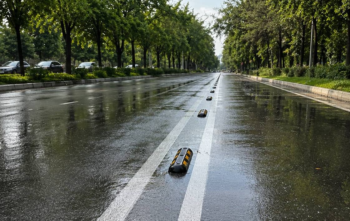 Toshkentda avtobuslar uchun ajratilgan yo‘laklarga deliniatorlar o‘rnatilmoqda