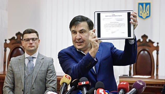 Saakashvili Ukraina muxolifatiga bayonot bilan chiqdi