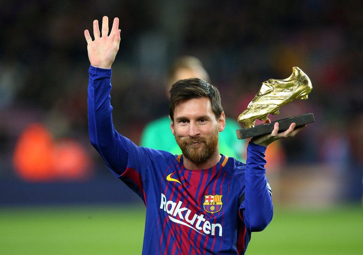 Messi «Kamp Nou»da «Oltin butsa»sini ko‘rsatdi