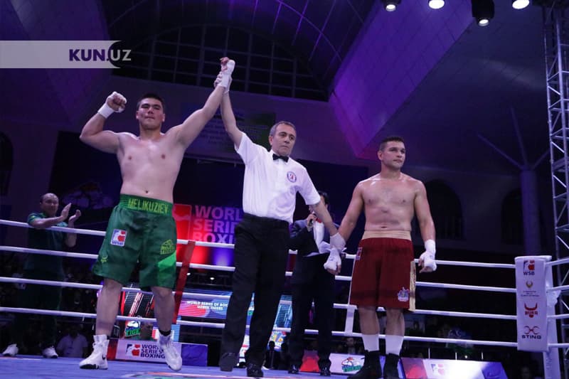 Бектемир Мелиқўзиев рақибини нокаут қилди. Uzbek Tigers муддатидан олдин ғалабага эришди