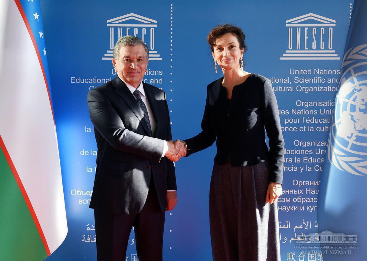 Shavkat Mirziyoyev YuNeSKO Bosh direktori bilan uchrashdi