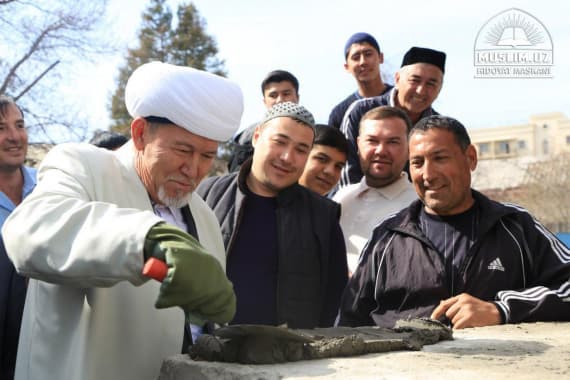 Toshkentning Sebzor dahasidagi masjidga birinchi g‘isht qo‘yildi