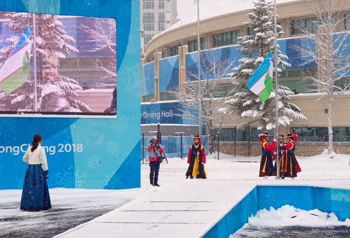 Pyongchangdagi Paralimpiya shaharchasida O‘zbekiston bayrog‘i ko‘tarildi