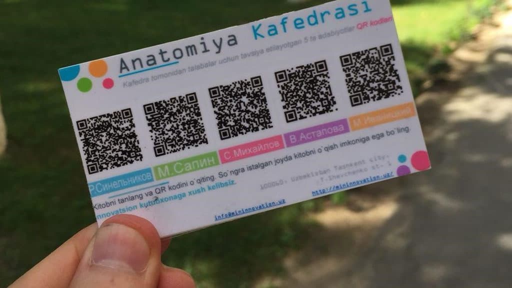 В Узбекистане запустили проект QR Book