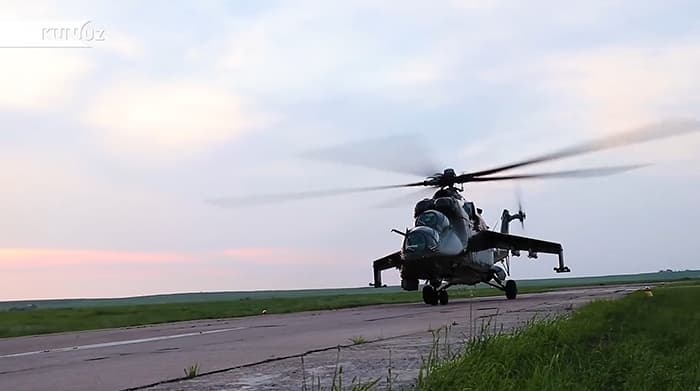 Видеоролик об учениях ВВС Узбекистана