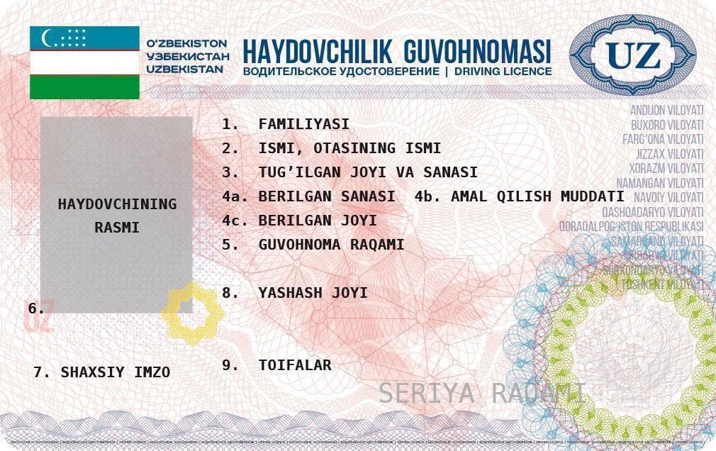 DXMda haydovchilik guvohnomalarini almashtirish imkoniyati yaratildi