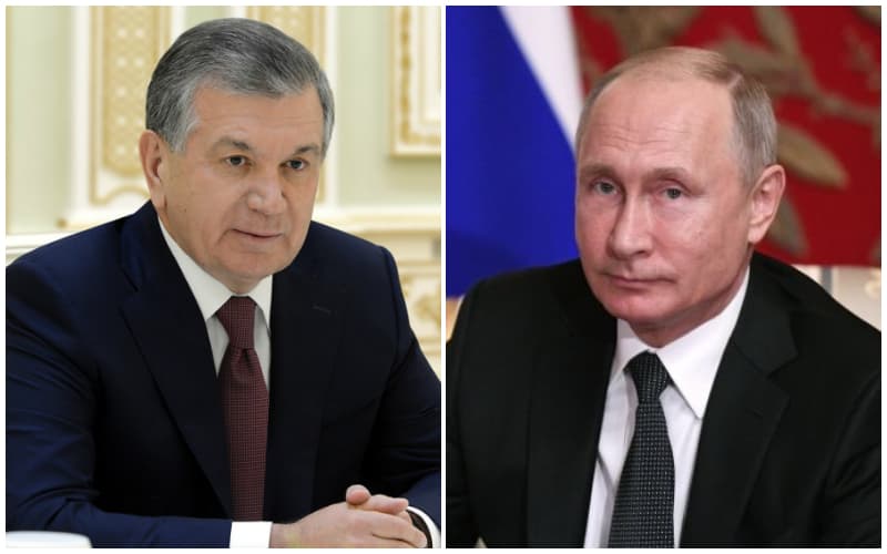 Шавкат Мирзиёев и Владимир Путин поговорили по телефону