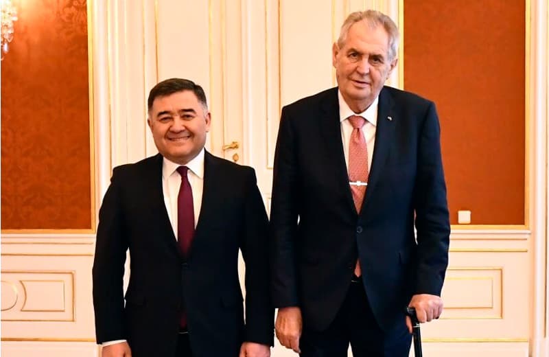 Chexiya prezidenti O‘zbekiston rahbariyatining siyosatini qo‘llab-quvvatladi