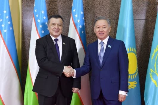 Nuriddinjon Ismoilov Nurlan Nigmatullin bilan uchrashdi. O‘zbekiston va Qozog‘iston parlamentlari hamkorlik qiladi