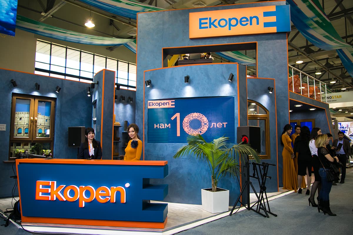 Ekopen WorldBuild Tashkent-2018 ko‘rgazmasida o‘z stend va mahsulotlari bilan barchani hayratlantirmoqda