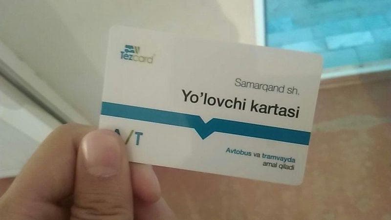 Samarqandda avtobuslarda to‘lov uchun plastik kartalar joriy etilmoqda