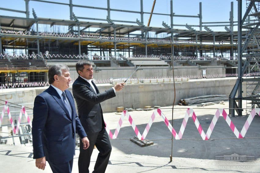Prezident “Humo Arena” qurilishini borib ko‘rdi