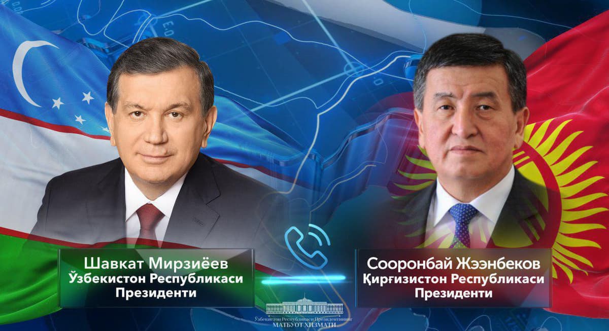 Shavkat Mirziyoyev Qirg‘iziston prezidenti bilan telefon muloqoti o‘tkazdi