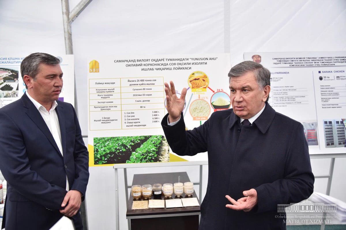 Prezident soya yetishtiruvchilar assotsiatsiyasini tuzish haqida topshiriq berdi