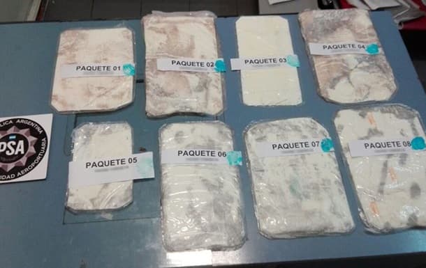 Argentinada yangi mashmasha, rossiyalik 4 kilogramm kokain bilan ushlandi
