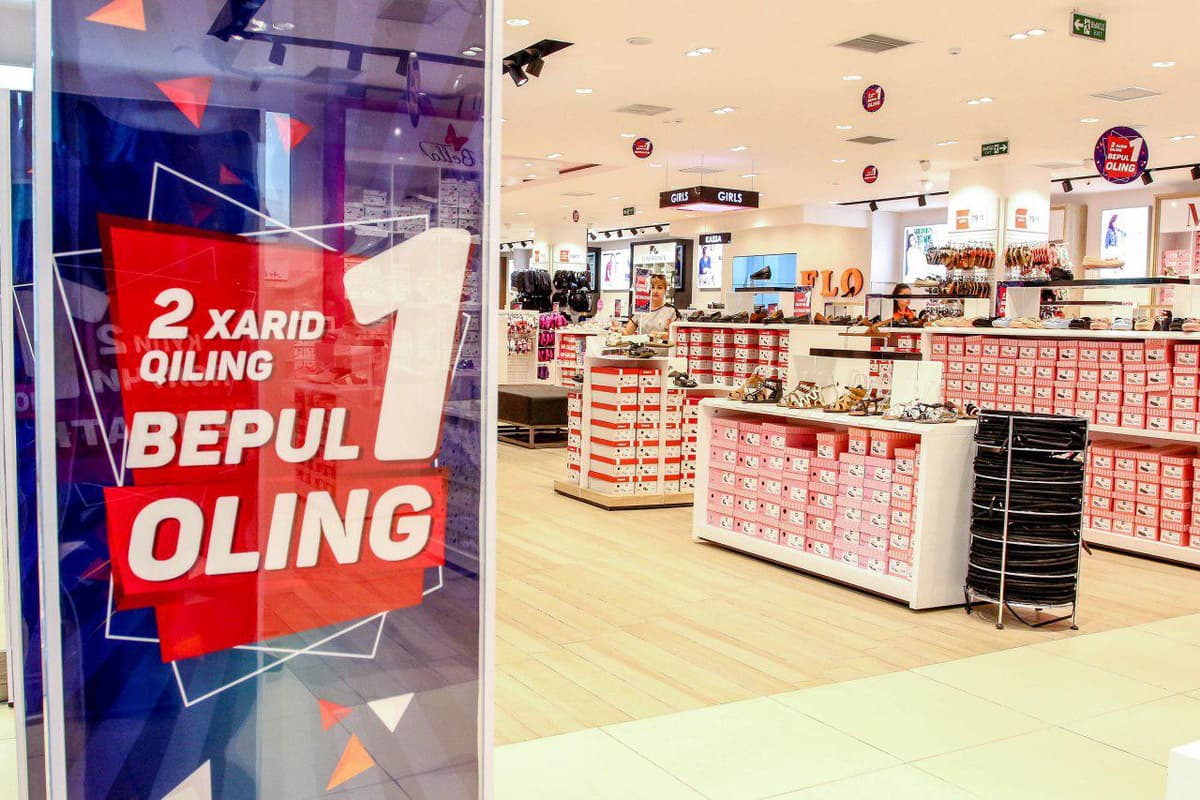 FLO multibrend poyabzallar do‘konida 2+1 aksiyasi!