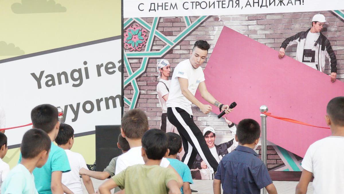 KNAUF kompaniyasi Quruvchilar kunida kutilmagan tadbirlar bilan O‘zbekiston aholisini mamnun qildi