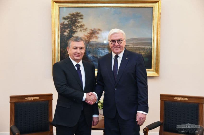 Shavkat Mirziyoyev meets Federal President of Germany Frank-Walter Steinmeier