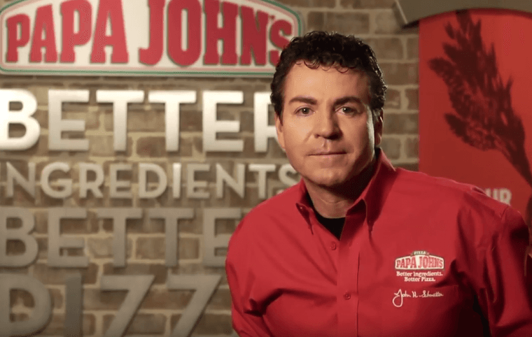 Papa John's öz reklamalarida kompaniya asosçisi qiyofasidan foydalanmaydigan böldi