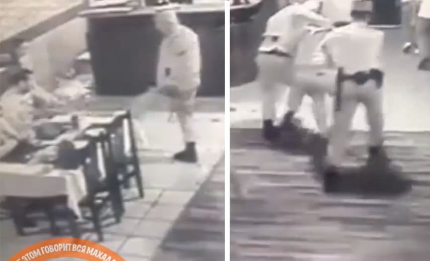 Видео: прокуратура расследует грубые действия сотрудников ГУВД в столичном кафе
