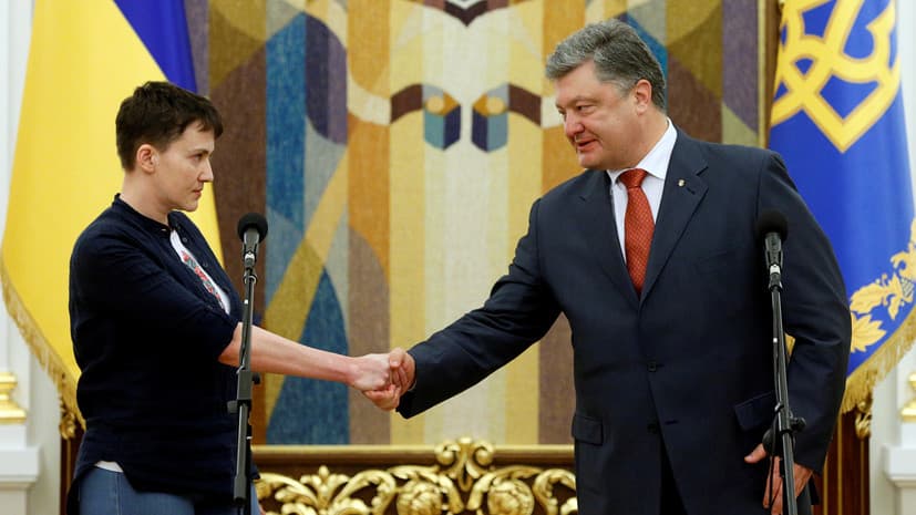 «Ko‘zlari qo‘rquvga to‘la edi». Savchenko Poroshenko haqida gapirdi