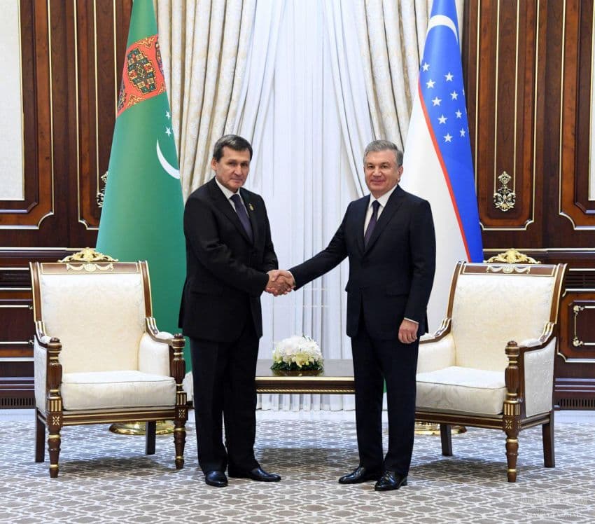 Shavkat Mirziyoyev Turkmaniston Vazirlar Mahkamasi raisining o‘rinbosarini qabul qildi