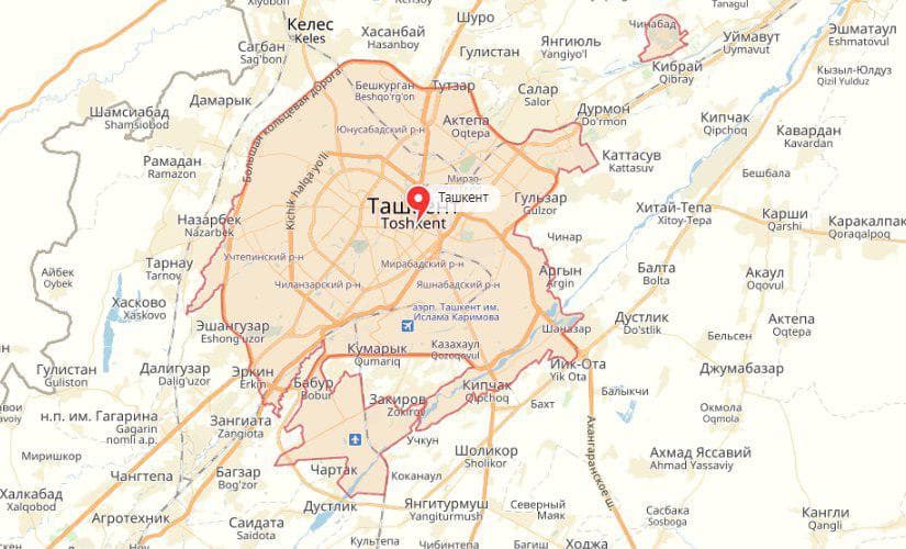 Территория города Ташкента расширяется
