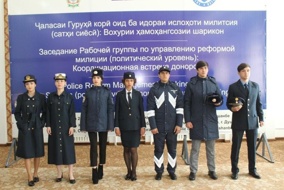 Тожикистонда полиция учун янги форма намуналари тақдим этилди
