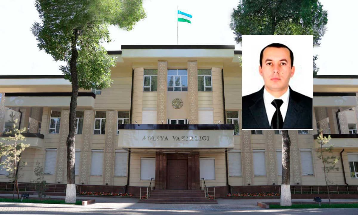 Adliya vazirligi tizimida yangi tayinlov amalga oshirildi