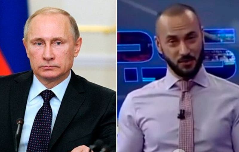 Gruziyalik teleboshlovchi Putinni haqoratlab o‘z mamlakatida mojaro keltirib chiqardi